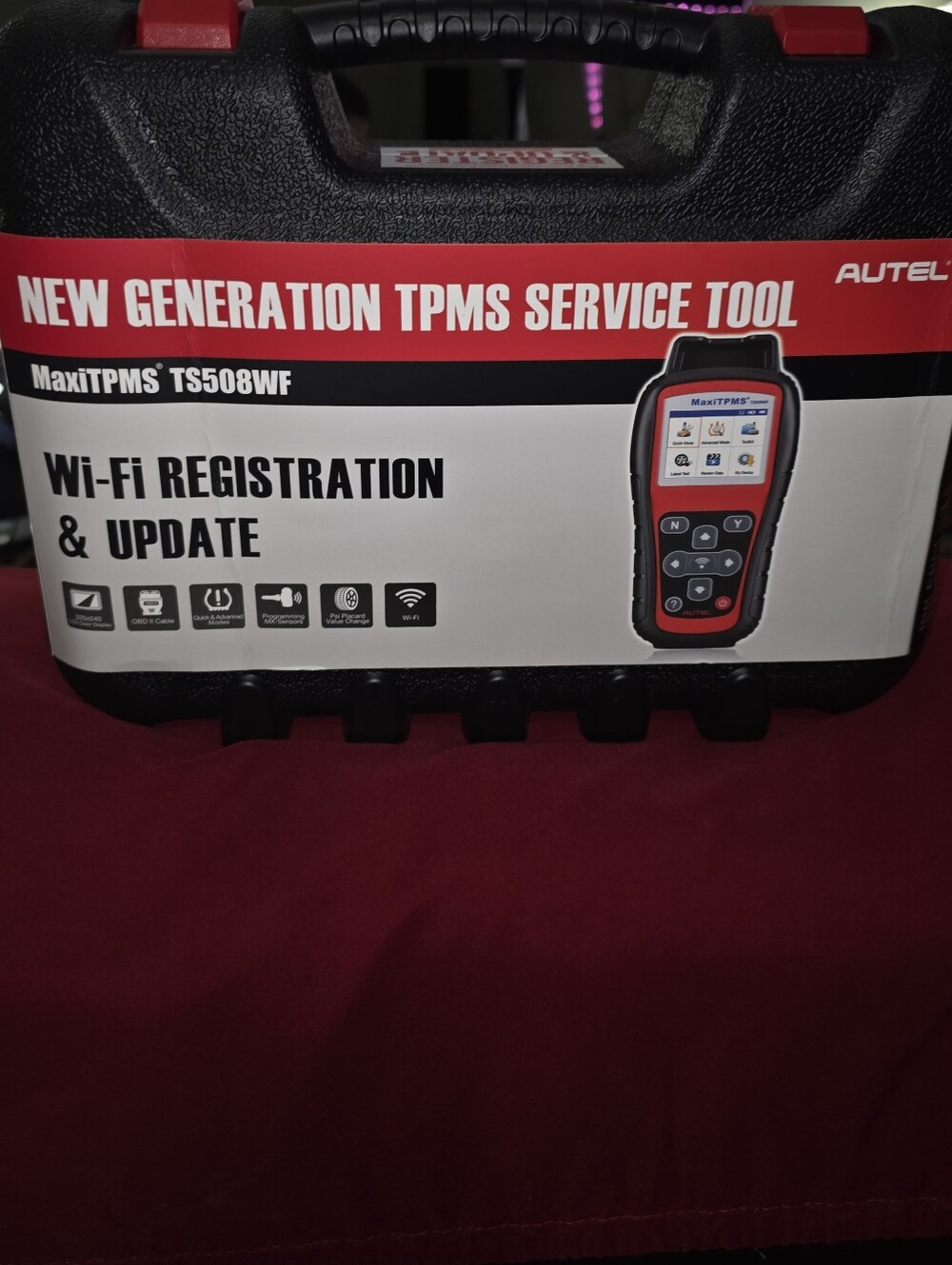 Autel MaxiTPMS TS508WF Red & Black TPMS Service Tool